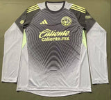 Club America 25/26 Gray/Black Long Sleeve Goalkeeper Jersey