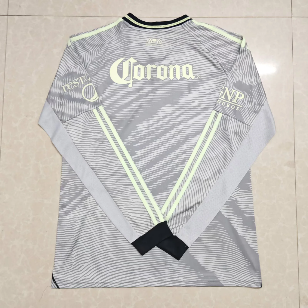 Club America 25/26 Gray Third Long Sleeves Jersey