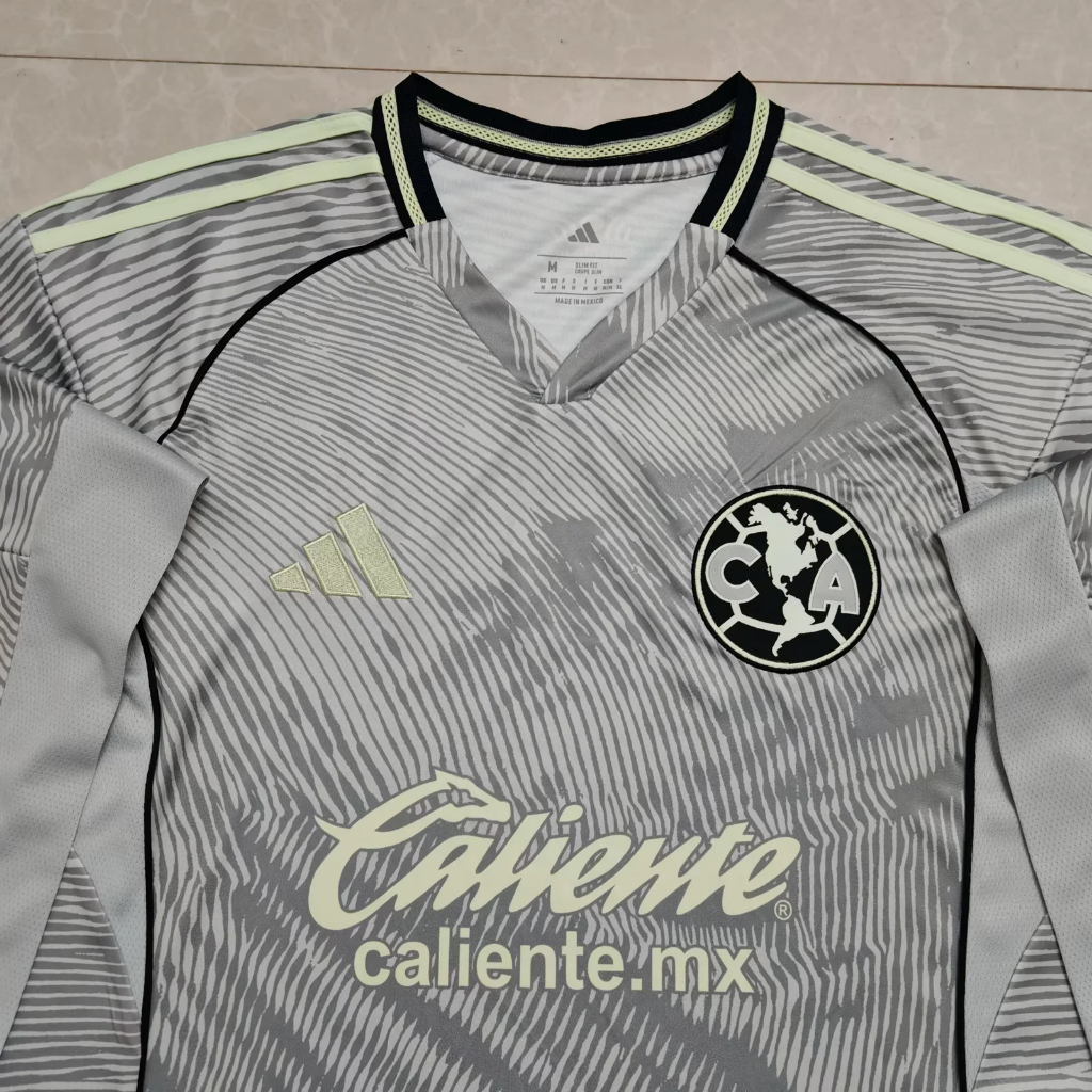 Club America 25/26 Gray Third Long Sleeves Jersey