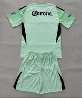 Club America 25/26 Light Green Goalkeeper Kids Jersey Set