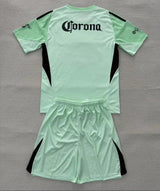 Club America 25/26 Light Green Goalkeeper Kids Jersey Set