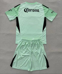 Club America 25/26 Light Green Goalkeeper Kids Jersey Set