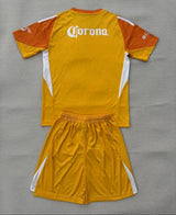 Club America 25/26 Orange Goalkeeper Kids Jersey Set