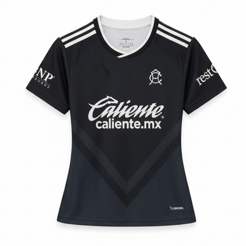 Club America 26/27 Black/White Stripes Away Woman Jersey
