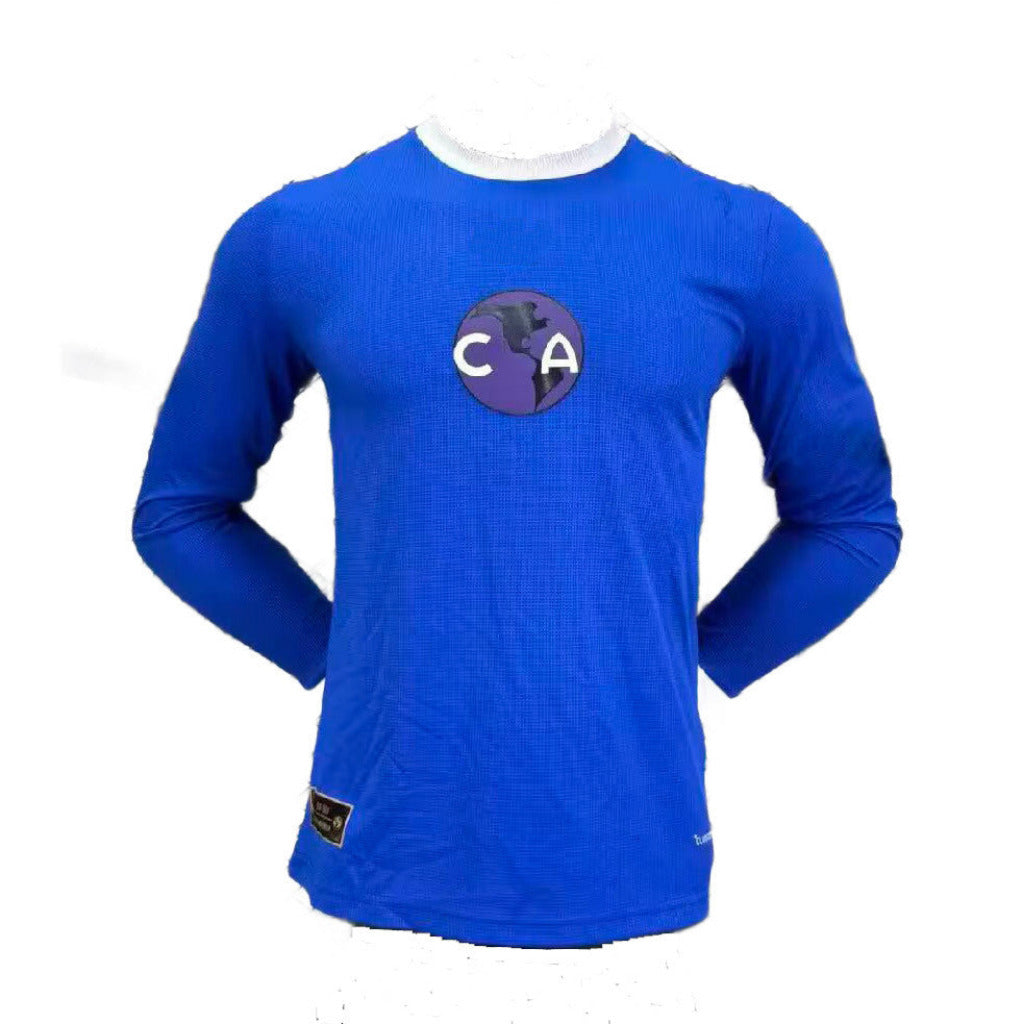 Club America 26/27 Blue/White Trim 110 Years Anniversary Goalkeeper Long Sleeve Player Version Jersey