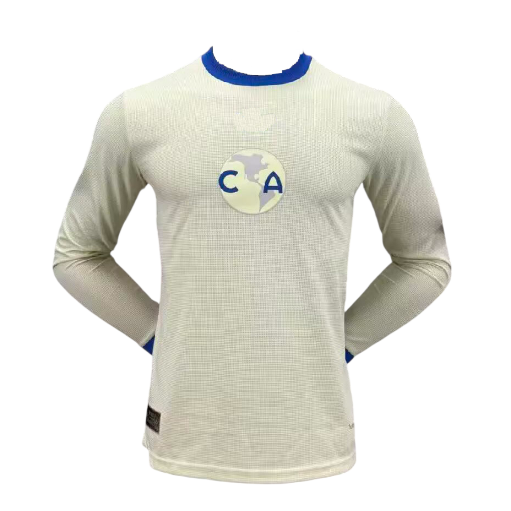 Club America 26/27 Cream/Blue Trim 110 Years Anniversary Long Sleeve Player Version Jersey