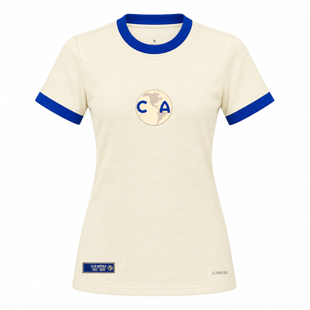 Club America 26/27 Cream/Blue Trim 110 Years Anniversary Women Jersey