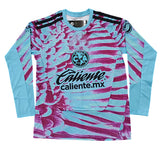 Club America 26/27 Light Blue and Magenta Goalkeeper Long Sleeves Jersey