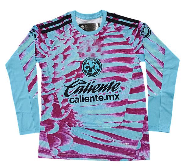 Club America 26/27 Light Blue and Magenta Goalkeeper Long Sleeves Jersey