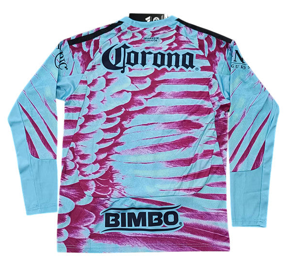 Club America 26/27 Light Blue and Magenta Goalkeeper Long Sleeves Jersey