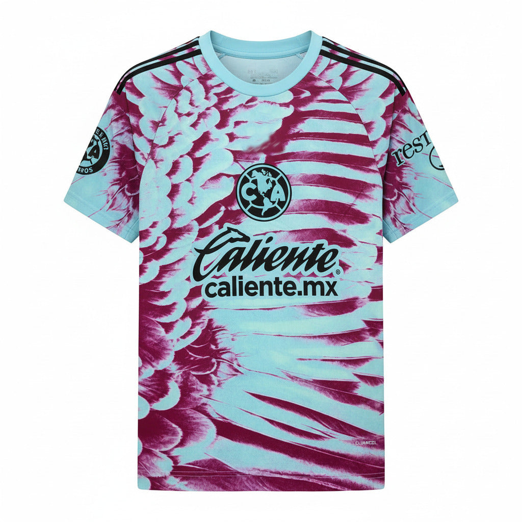 Club America 26/27 Light Blue/Maroon Home Goalkeeper Jersey