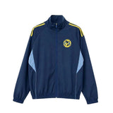 Club America 26/27 Navy Blue/Yellow Stripes Windbreaker Full-Zip Jacket