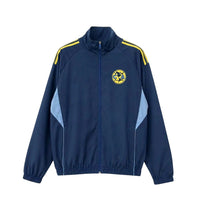 Club America 26/27 Navy Blue/Yellow Stripes Windbreaker Full-Zip Jacket