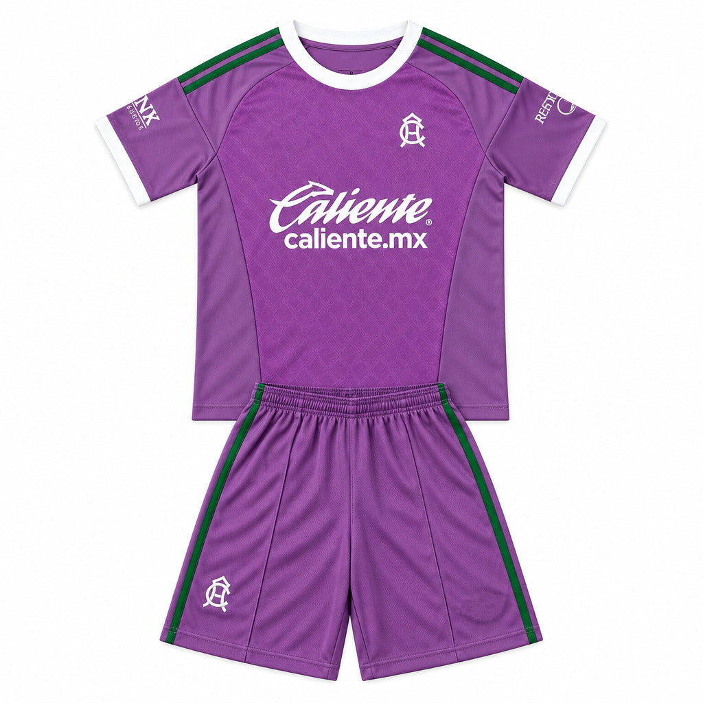 Club America 26/27 Purple/Green/White Trim Goalkeeper Kids Jersey Set