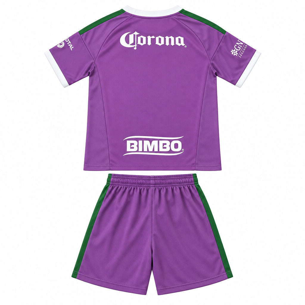 Club America 26/27 Purple/Green/White Trim Goalkeeper Kids Jersey Set