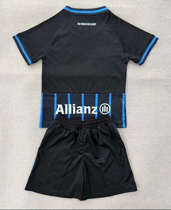 Club Brugge 25/26 Black/Blue Home Kids Jersey Set