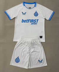 Club Brugge 25/26 White/Blue Away Kids Jersey Set
