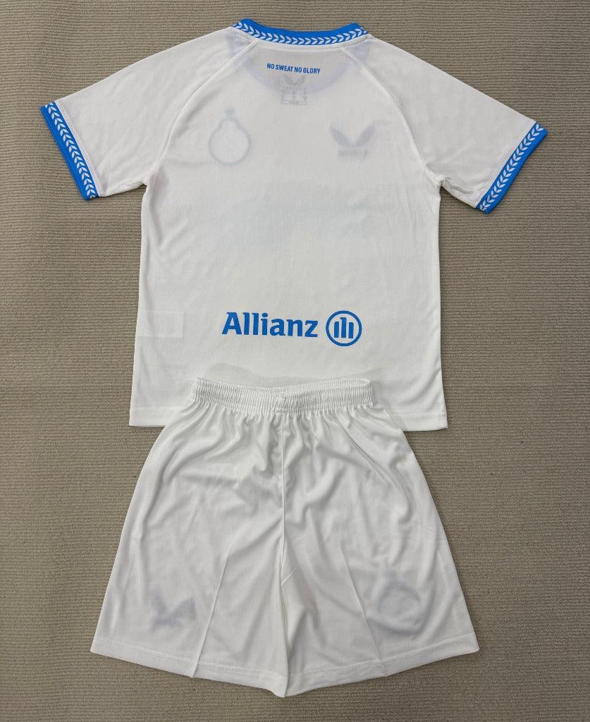 Club Brugge 25/26 White/Blue Away Kids Jersey Set