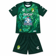 Club Leon 26/27 Green Lion Face Home Kids Jersey Set