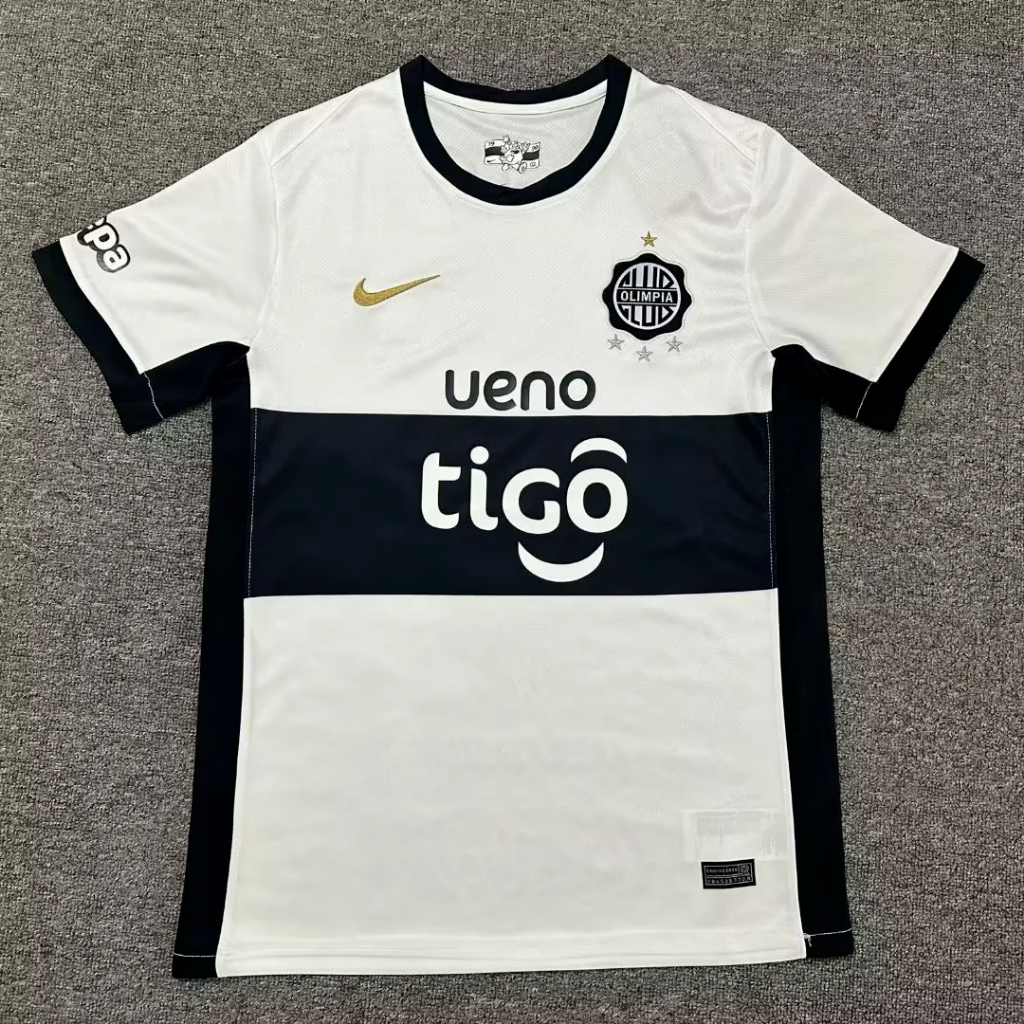 Club Olimpia 25/26 White/Black Home Jersey