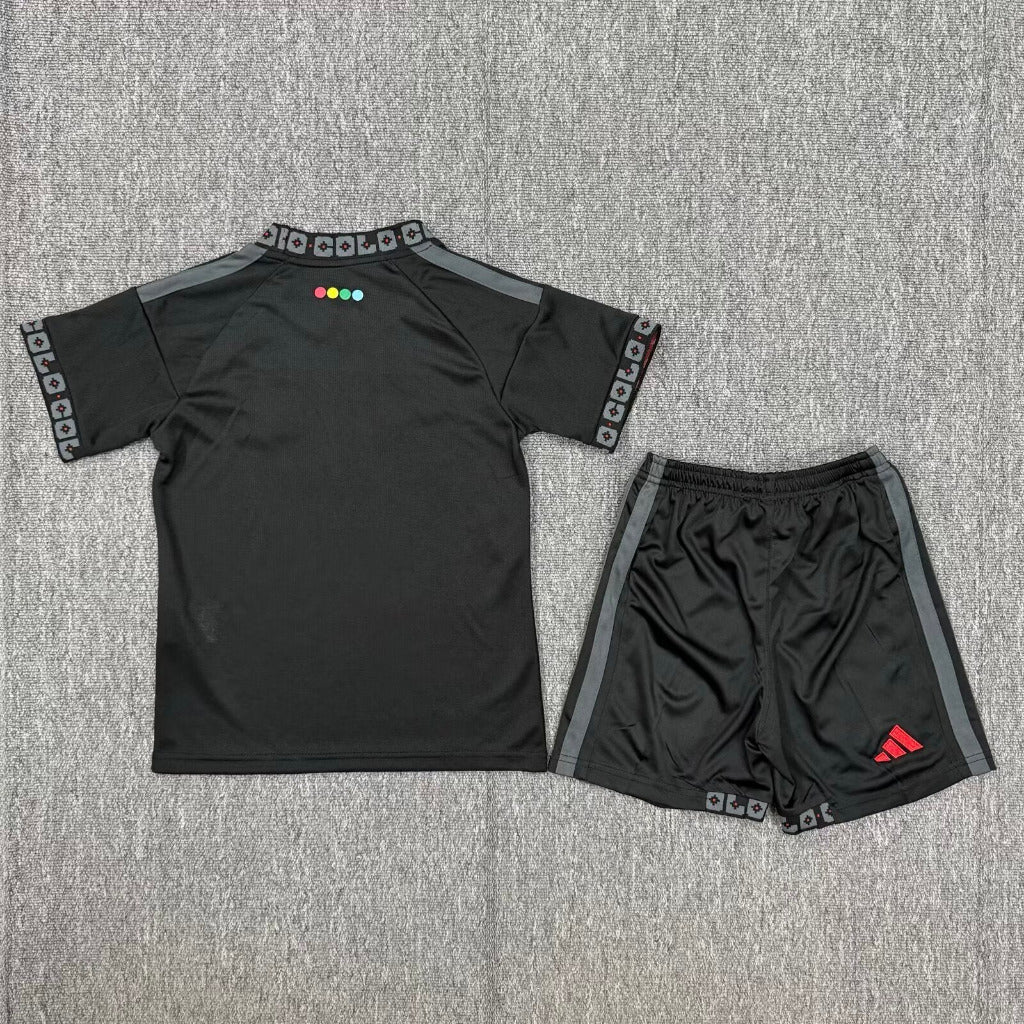 Colo-Colo 26/27 Black Away Kids Jersey Set