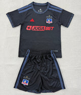 Colo-Colo 26/27 Black/Blue Away Kids Jersey Set
