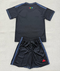 Colo-Colo 26/27 Black/Blue Away Kids Jersey Set