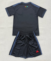 Colo-Colo 26/27 Solid Black/Blue Away Kids Jersey Set