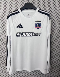 Colo-Colo 26/27 White/Black Home Long Sleeve Jersey
