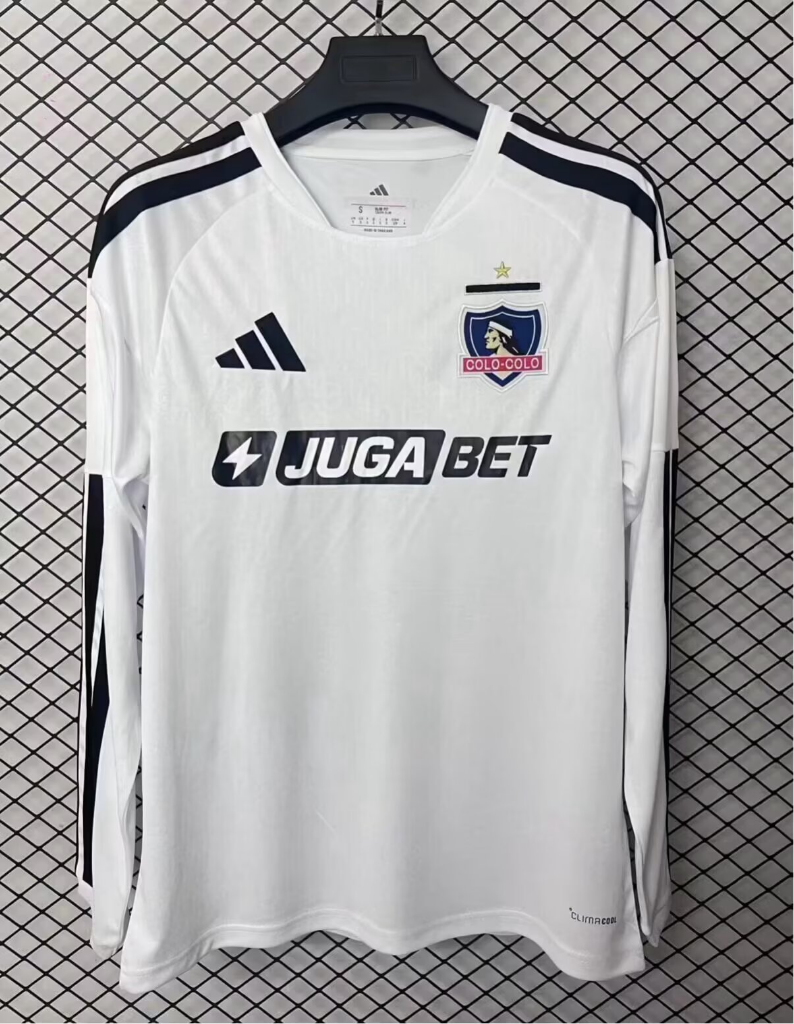 Colo-Colo 26/27 White/Black Home Long Sleeve Jersey
