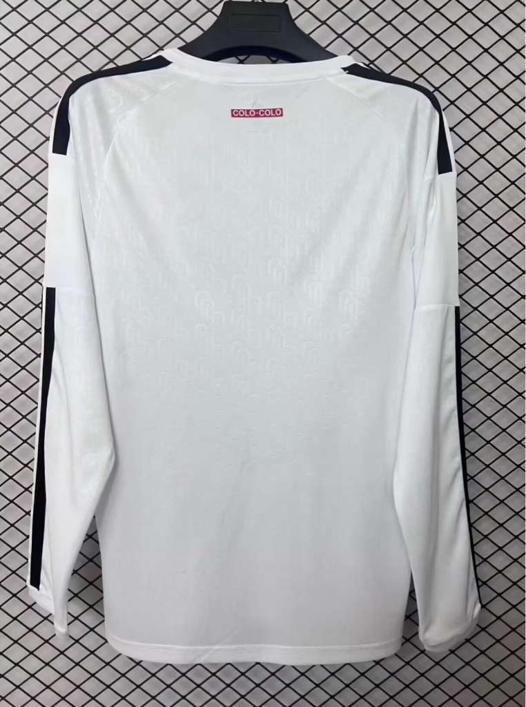 Colo-Colo 26/27 White/Black Home Long Sleeve Jersey