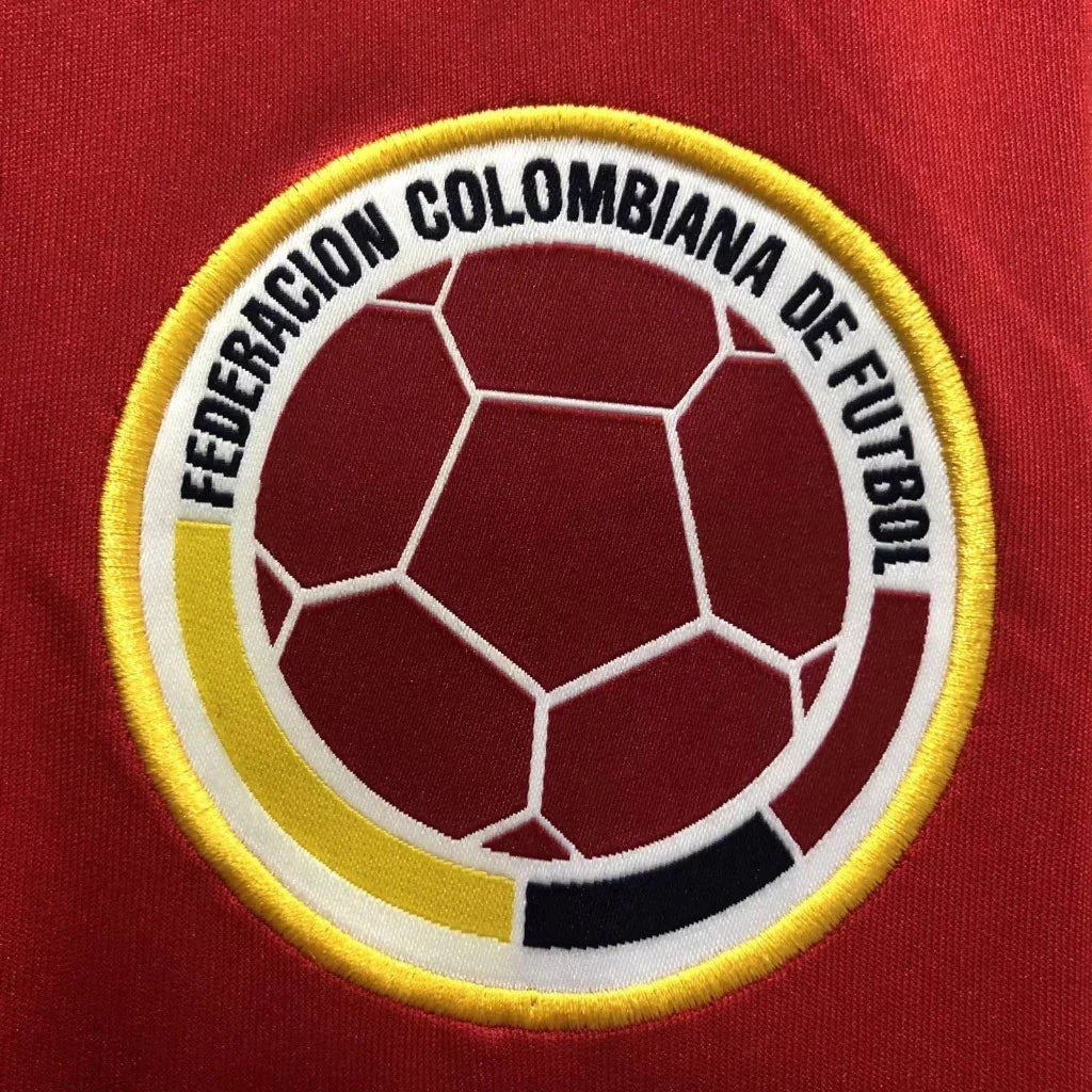 Colombia 1990/91 Red/Yellow/Blue Away Jersey