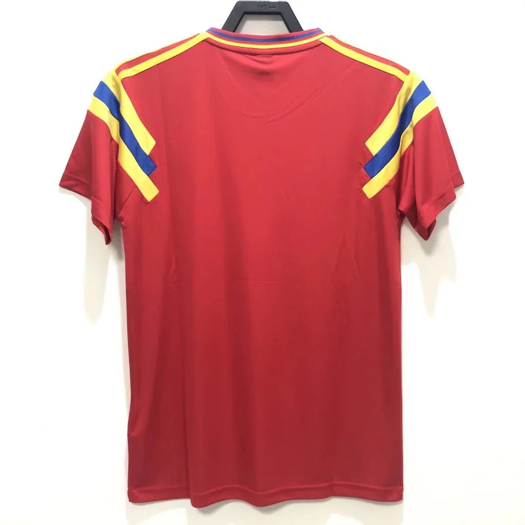 Colombia 1990/91 Red/Yellow/Blue Away Jersey