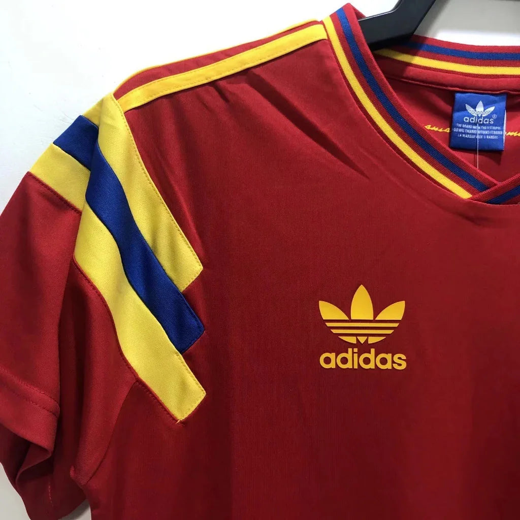 Colombia 1990/91 Red/Yellow/Blue Away Jersey