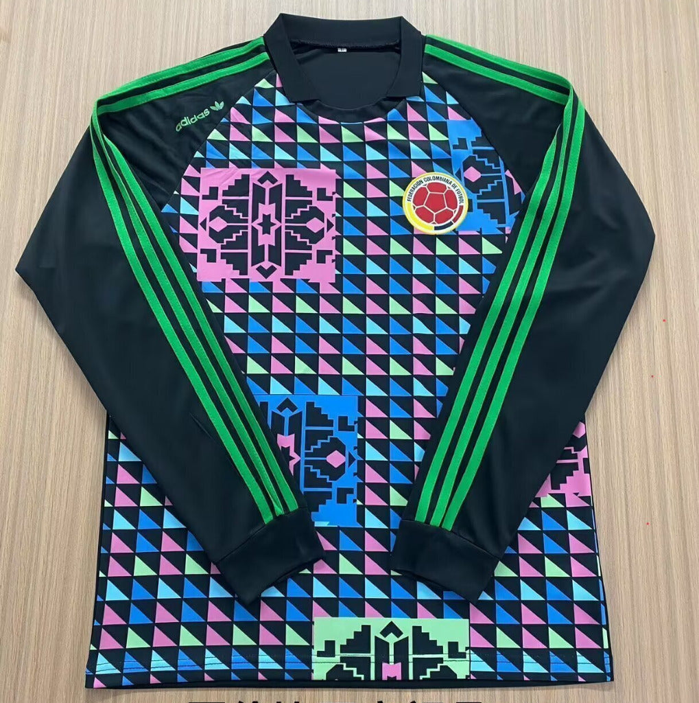 Colombia 1990 Retro Vintage Goalkeeper Long Sleeve Jersey