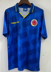 Colombia 1994 Retro Blue Away Jersey