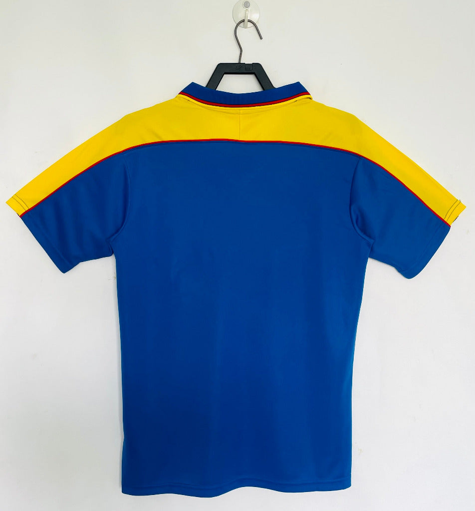 Colombia 1998 Retro Blue/Yellow Away Game Jersey