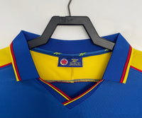 Colombia 1998 Retro Blue/Yellow Away Game Jersey