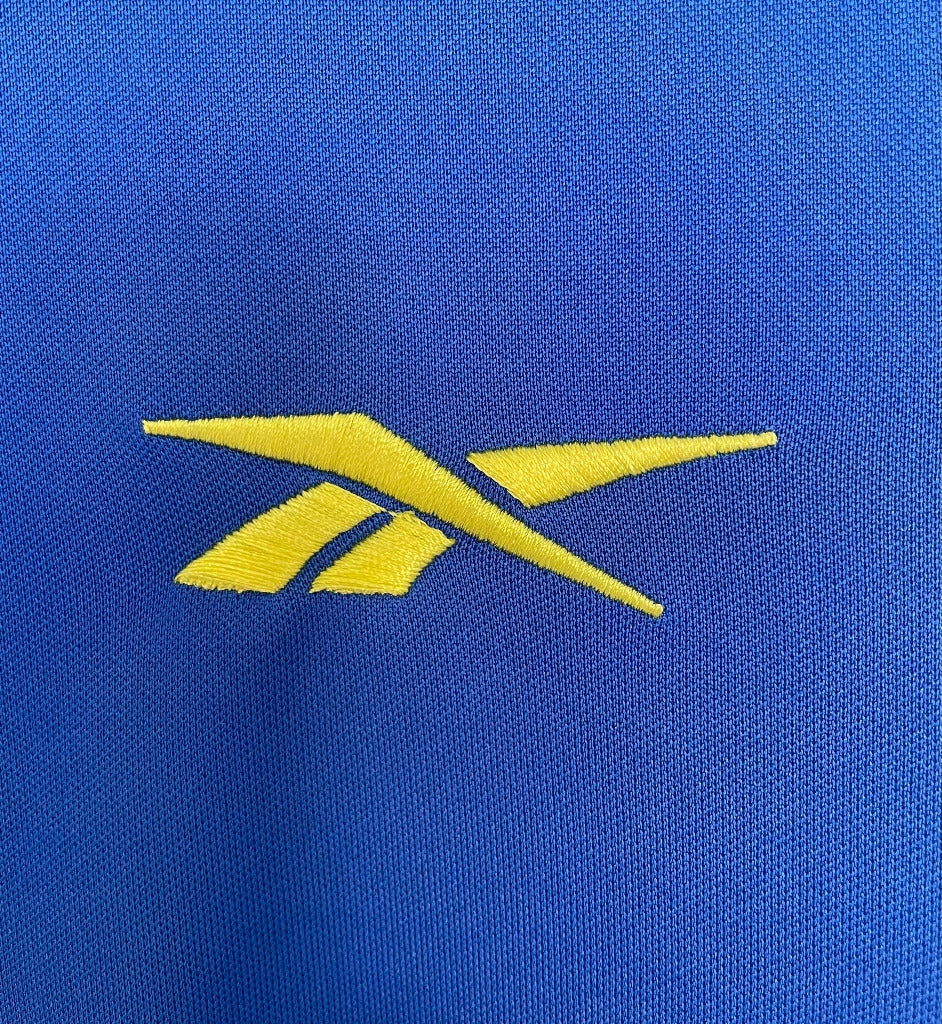 Colombia 1998 Retro Blue/Yellow Away Game Jersey