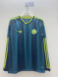 Colombia 2026 Deep Blue/Bright Yellow World Cup Away Long Sleeve Jersey