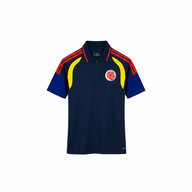 Colombia 2026 Navy/Red Stripes Training Polo Jersey