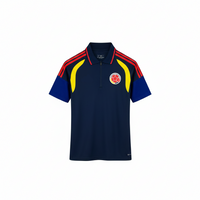 Colombia 2026 Navy/Red Stripes Training Polo Jersey