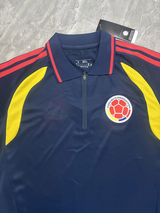 Colombia 2026 Navy/Red Stripes Training Polo Jersey