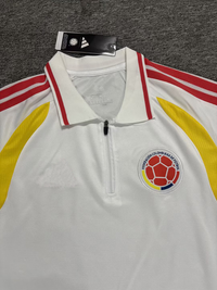 Colombia 2026 White/Red Stripes Training Polo Jersey