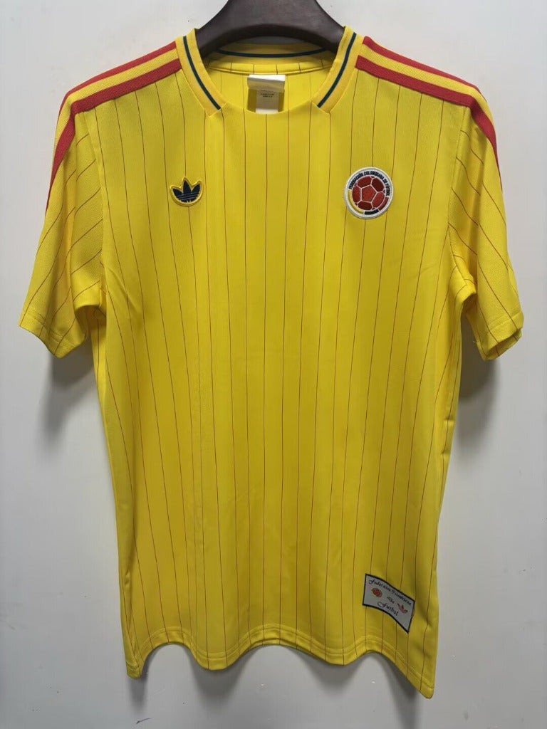 Colombia 2026 Yellow/Red Vertical Stripes Jersey