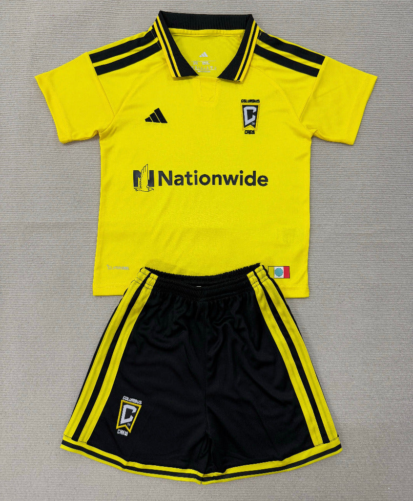 Colombia 26/27 Bright Yellow/Black Home Kids Jersey Set