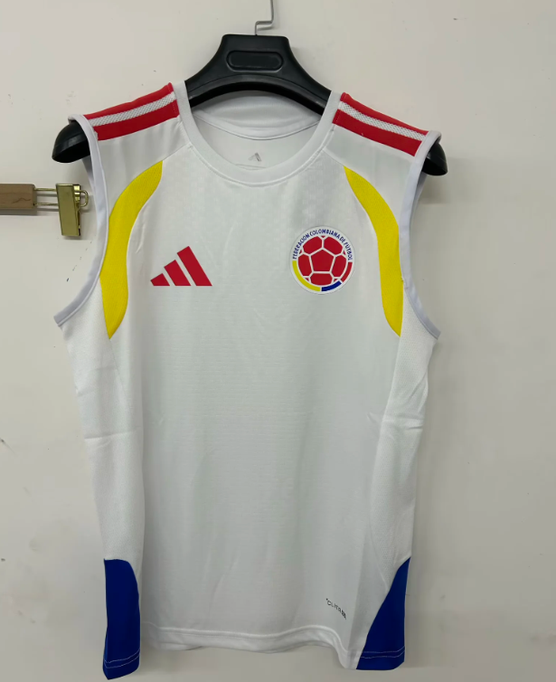 Colombia 26/27 White/Blue/Yellow Vest Training Jersey