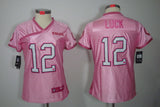 Colts 2021/22 Luck #12 Rose Pink/White Women NFL Jersey