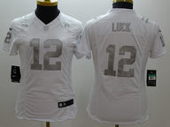 Colts 2021/22 Luck #12 White/Gray Women NFL Jersey