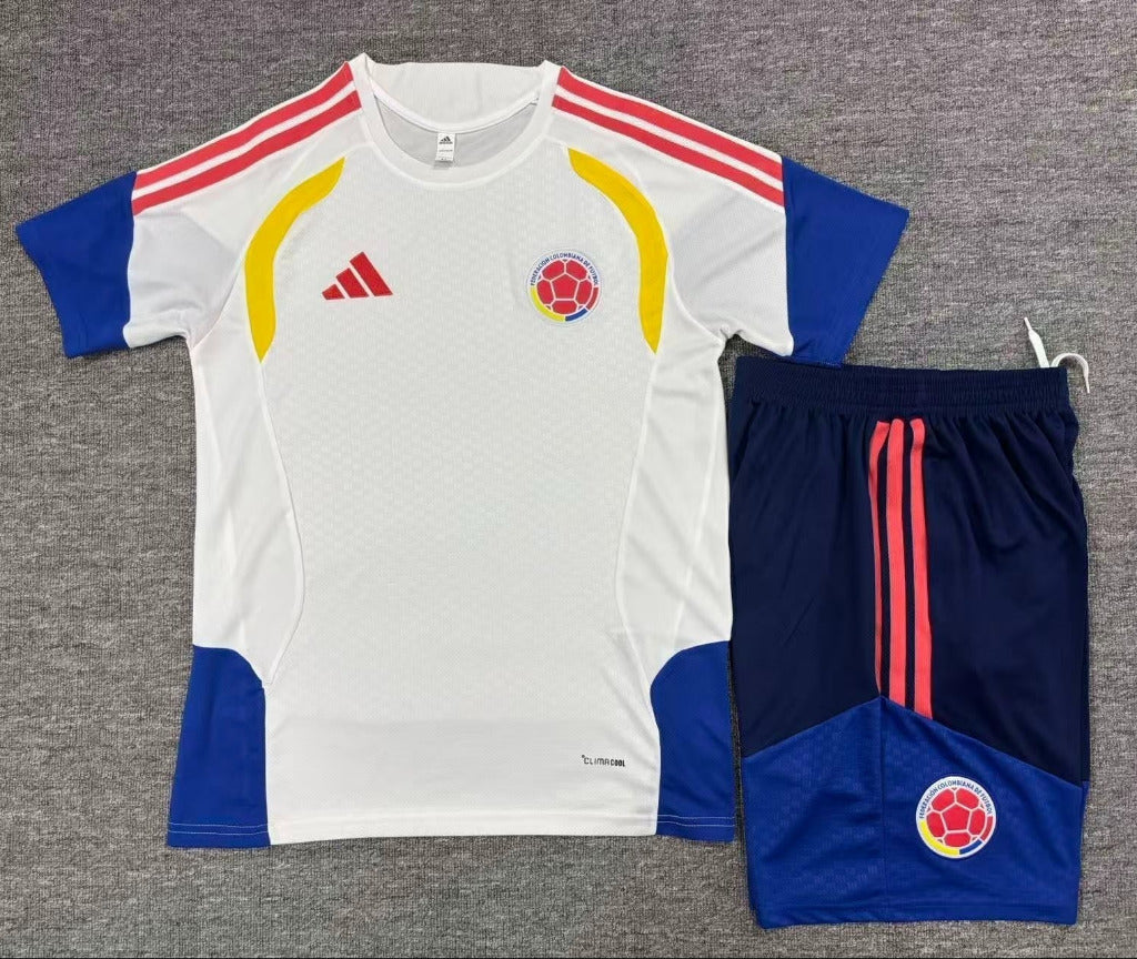 Columbia 2026 White/Blue/Yellow Training Kids Jersey Set
